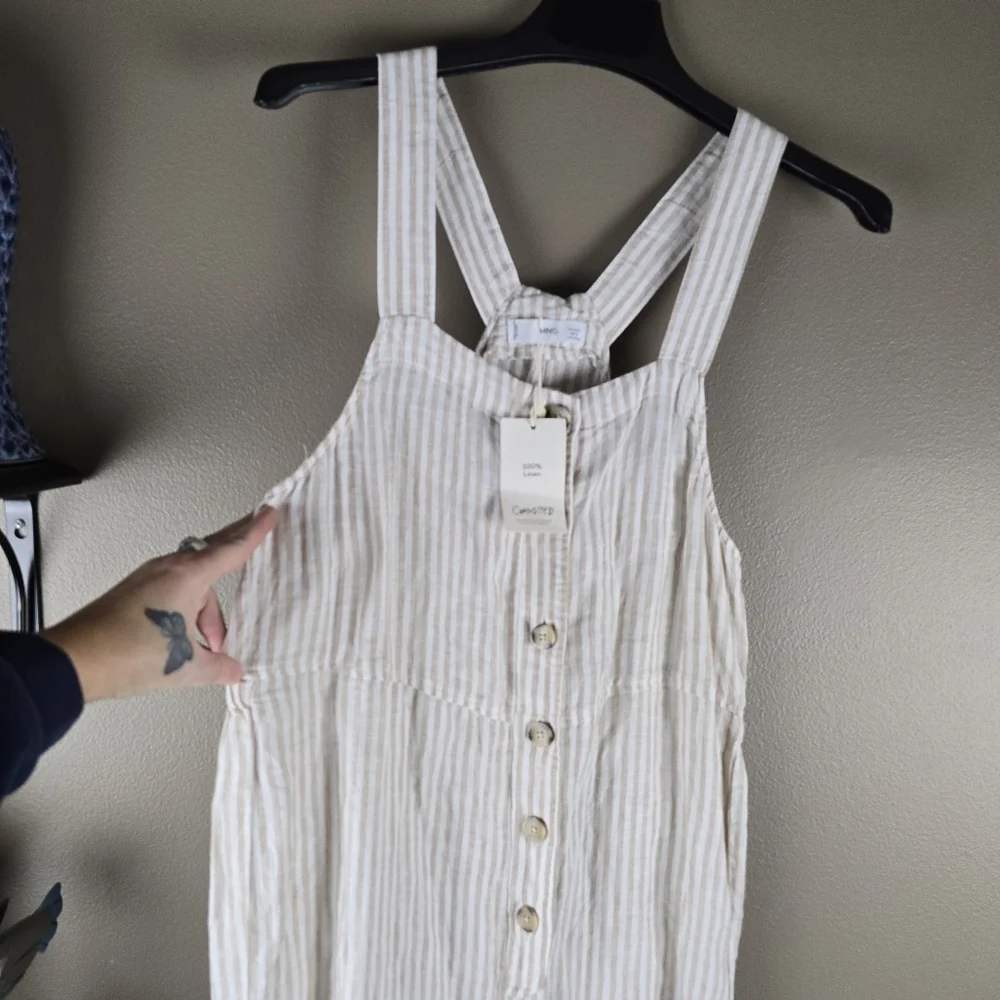 Mango striped linen